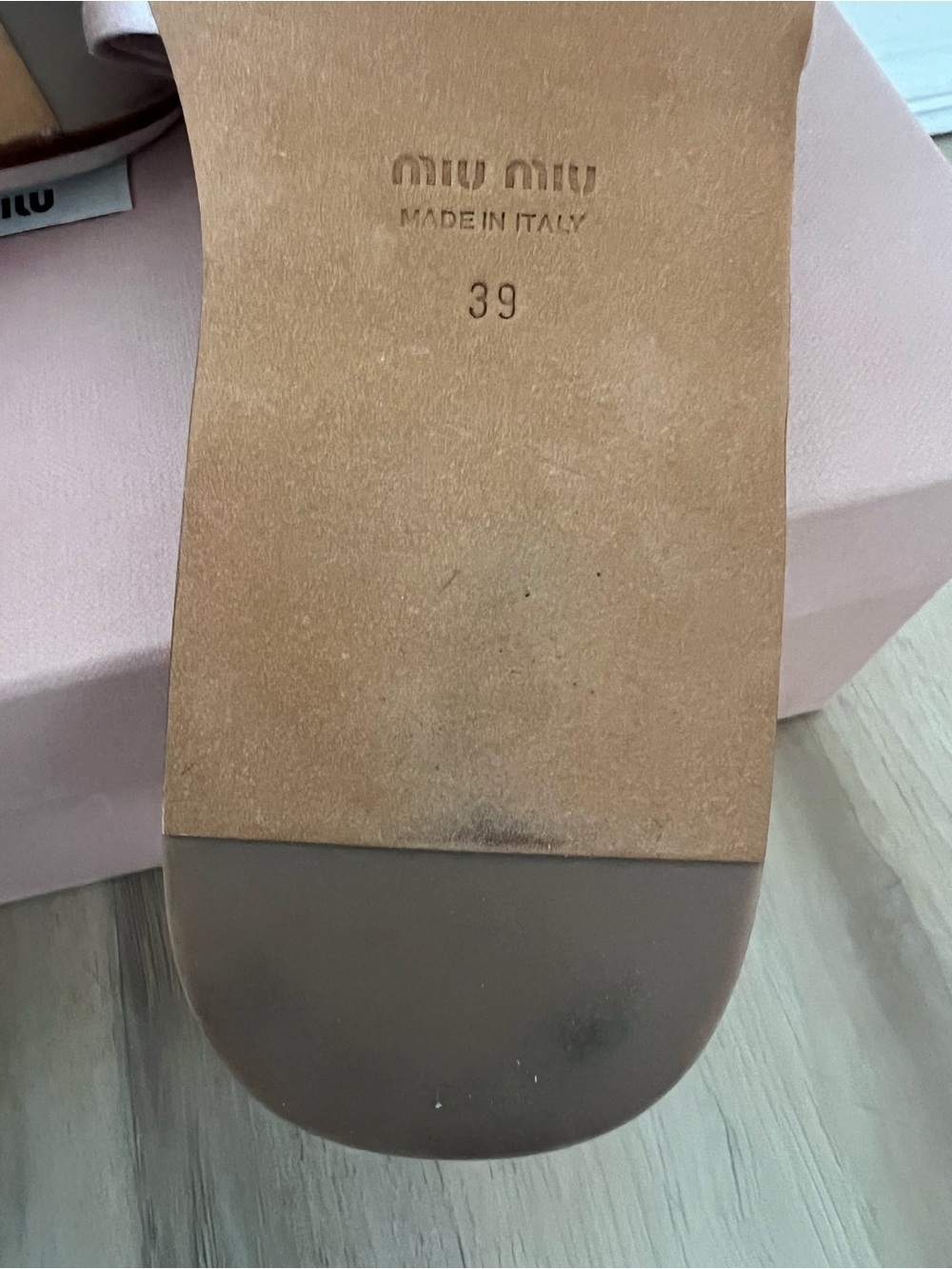 New Miu Miu Blush Pink Jeweled Crystal Slide Sandals Italy Size 39 - Picture 4 of 10